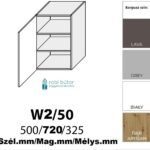 FLORENCE MATT 1-ajtós FELSŐ szekrény 50 cm BALOS (W2 50 L)_konyhabútor