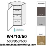 AMARO KONYHABÚTOR 1-ajtós FELSŐ SAROK szekrény 60 cm (W4 10 60 ) elemes konyhabútor