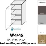 BRERRA MAGASFÉNYŰ 1-ajtós FELSŐ szekrény 45 cm  (W4 45 )_konyhabútor