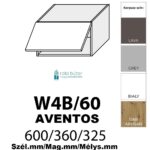ROMA MATT (W4b 60 AVENTOS) 1-ajtós FELSŐ szekrény 60 cm_elemes konyhabútor