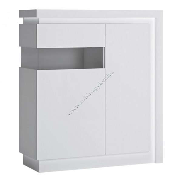 .LYON FEHÉR LYOV04L VITRINES SZEKRÉNY-Bútor