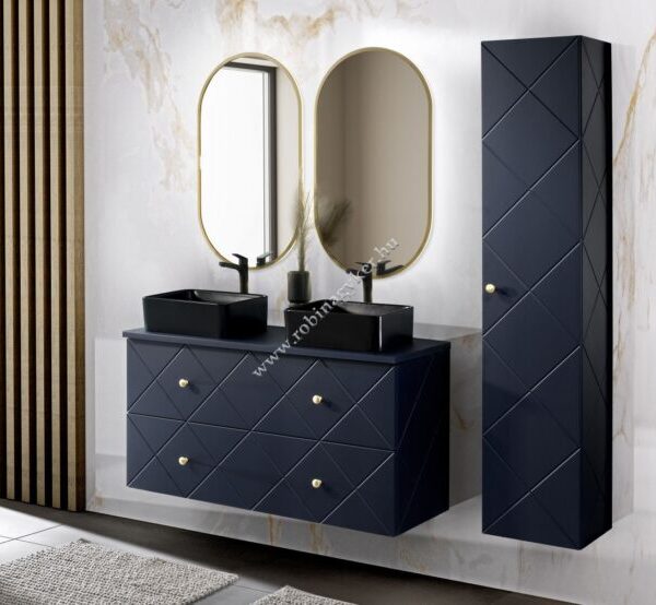 .ELEGANCE BLUE 120-as Fürdőszoba bútor kpl. mosdóval