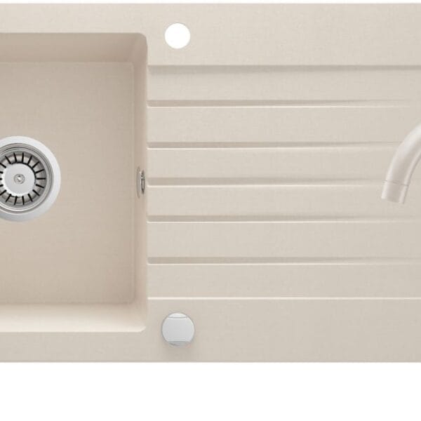 .DEANTE ZORBA ZQZV5113 Gránit mosogató csapteleppel, 1 medencés csepegtetővel