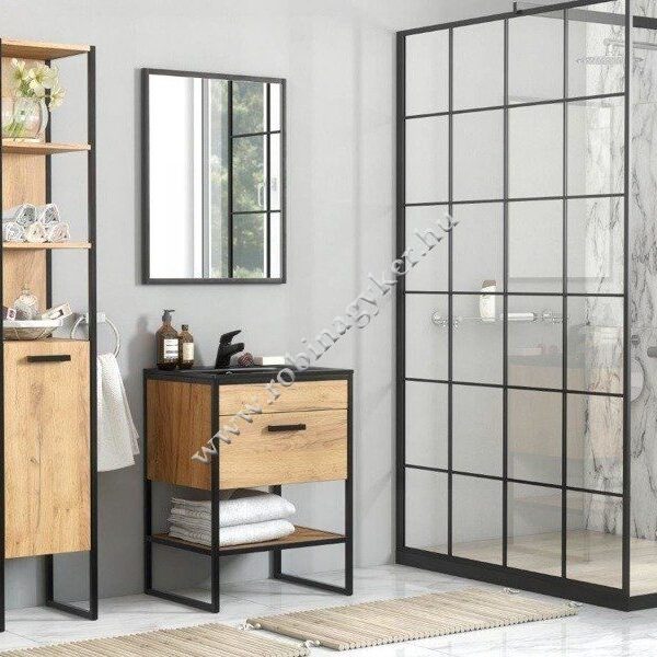 BROOKLIN 60-as Komplett szett *Mosdóval Fürdőszoba bútor