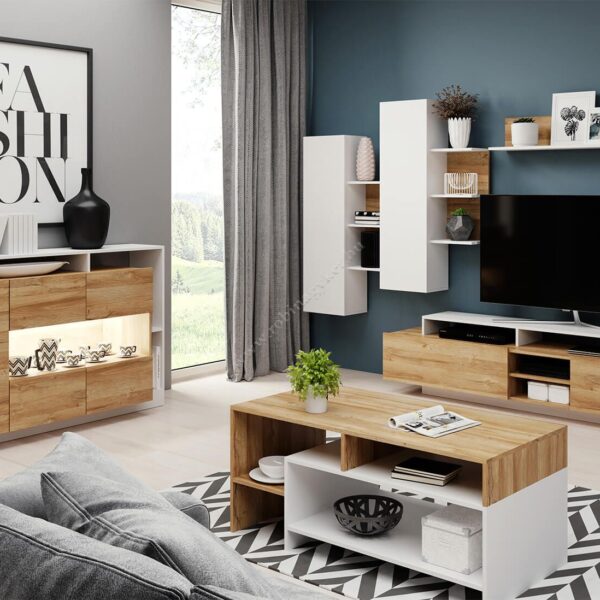 .ALVA DG.-BI. Nappali  Szekrény összeálítás Bútor
