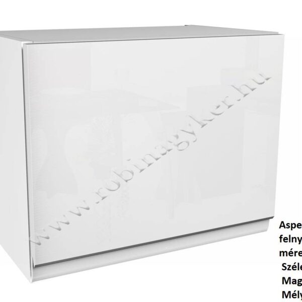 ASPEN ELEMES KONYHABÚTOR FEHÉR MAGASFÉNYŰ Felső elem G50K konyhabútor