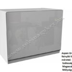 ASPEN GREY MAGASFÉNYŰ elemes konyhabútor FELSŐ 1 AJTÓS ELEM FELNYÍLÓ 50CM G50K