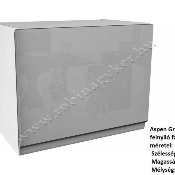ASPEN GREY MAGASFÉNYŰ elemes konyhabútor FELSŐ 1 AJTÓS ELEM FELNYÍLÓ 50CM G50K