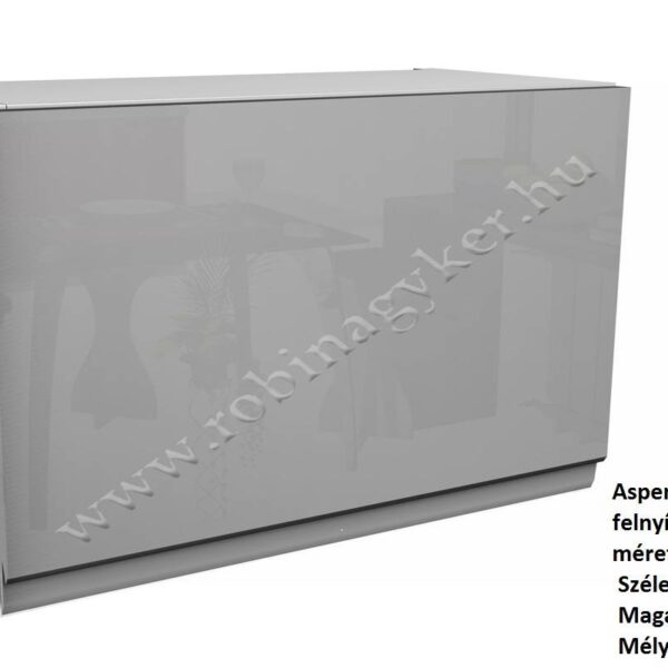 ASPEN GREY MAGASFÉNYŰ elemes konyhabútor FELSŐ 1 AJTÓS ELEM FELNYÍLÓ 60CM G60K
