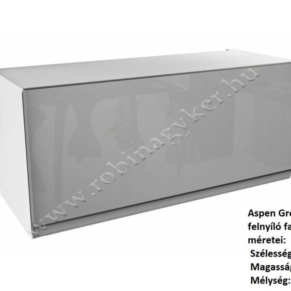 ASPEN GREY MAGASFÉNYŰ elemes konyhabútor FELSŐ 1 AJTÓS ELEM FELNYÍLÓ 60CM G80K