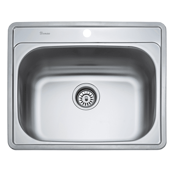 Kevmil KM-145 rozsdamentes egy medencés mosogató tálca 600 x 500 mm Munkalapba vágós