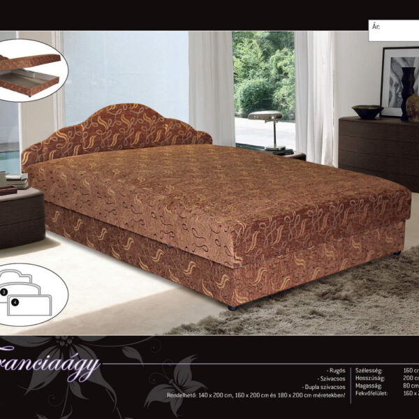 FRANCIAÁGY 140-es rugós - HÁLÓSZOBA - BÚTOR