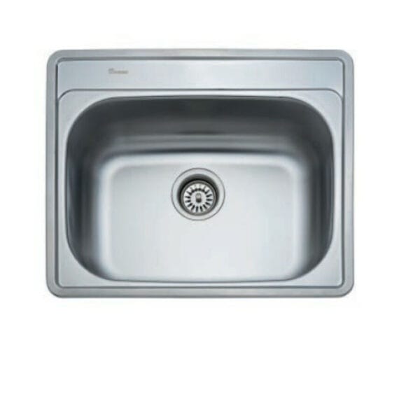 Kevmil KM-164 rozsdamentes egy medencés mosogató tálca 800 x 500 mm Munkalapba vágós