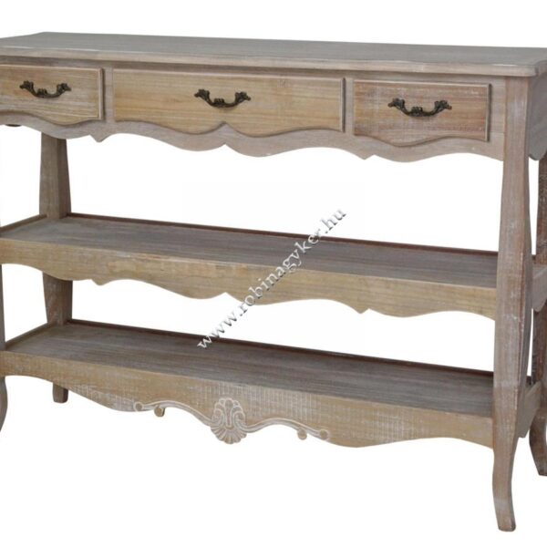 VINTAGE MERANO ME018B POLCOS KONZOL ASZTALKA-BÚTOR