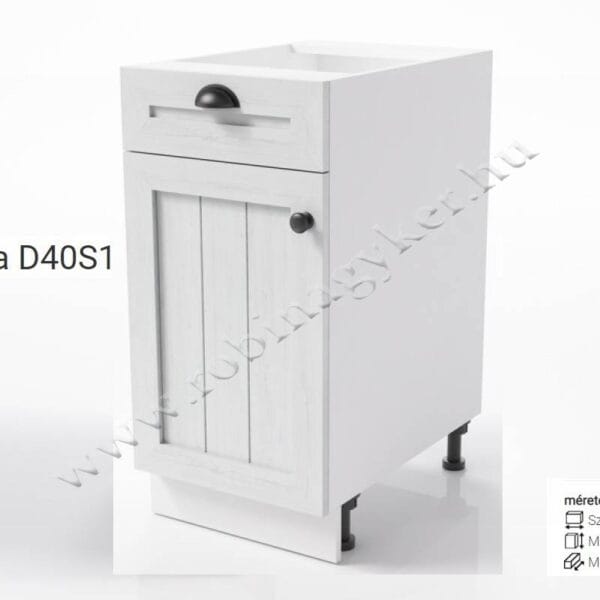 PROWANSJA ALSÓ KONYHABÚTOR ELEM D40S1L-konyhabútor