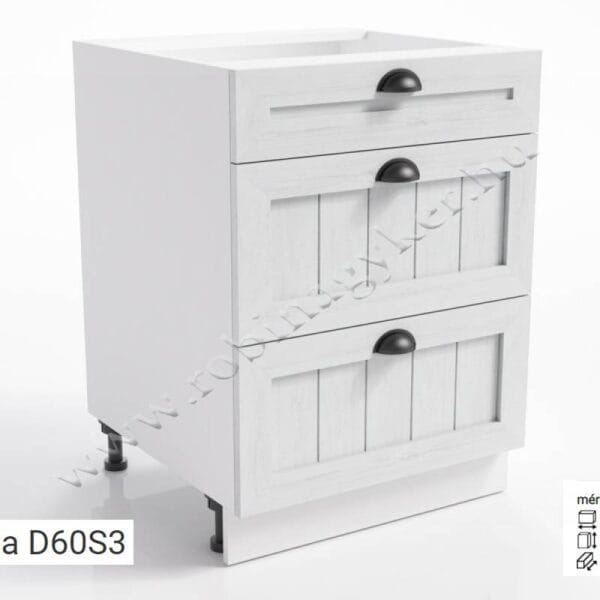 PROWANSJA ALSÓ KONYHABÚTOR ELEM D60S3-konyhabútor