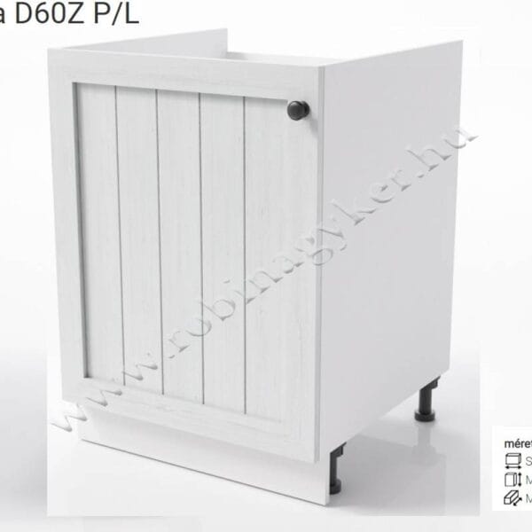 PROWANSJA ALSÓ KONYHABÚTOR ELEM D60Z L-konyhabútor