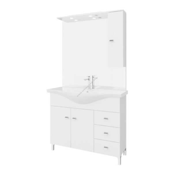 SMART 106-OS ART.836+812LED/DR kpl.Fürdőszoba bútor