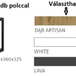 SR19-400-L2 Felső fém polc váz 2db polccal 40 cm _konyhabútor