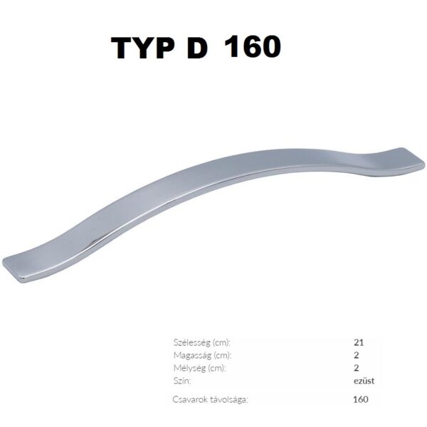 TYP D -160 CHROM FOGANTYÚ-Konyhabútor