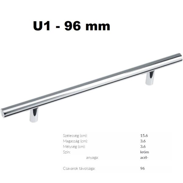 U1 CHROM FOGANTYÚ-Konyhabútor