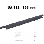 UA112*136 Matt fekete FOGANTYÚ-Konyhabútor
