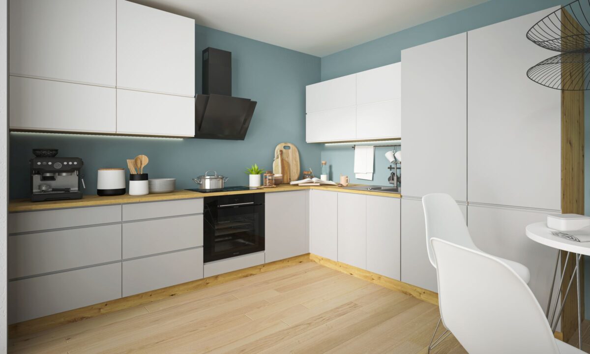 Avellino magasfényű frontos elemes konyhabútor