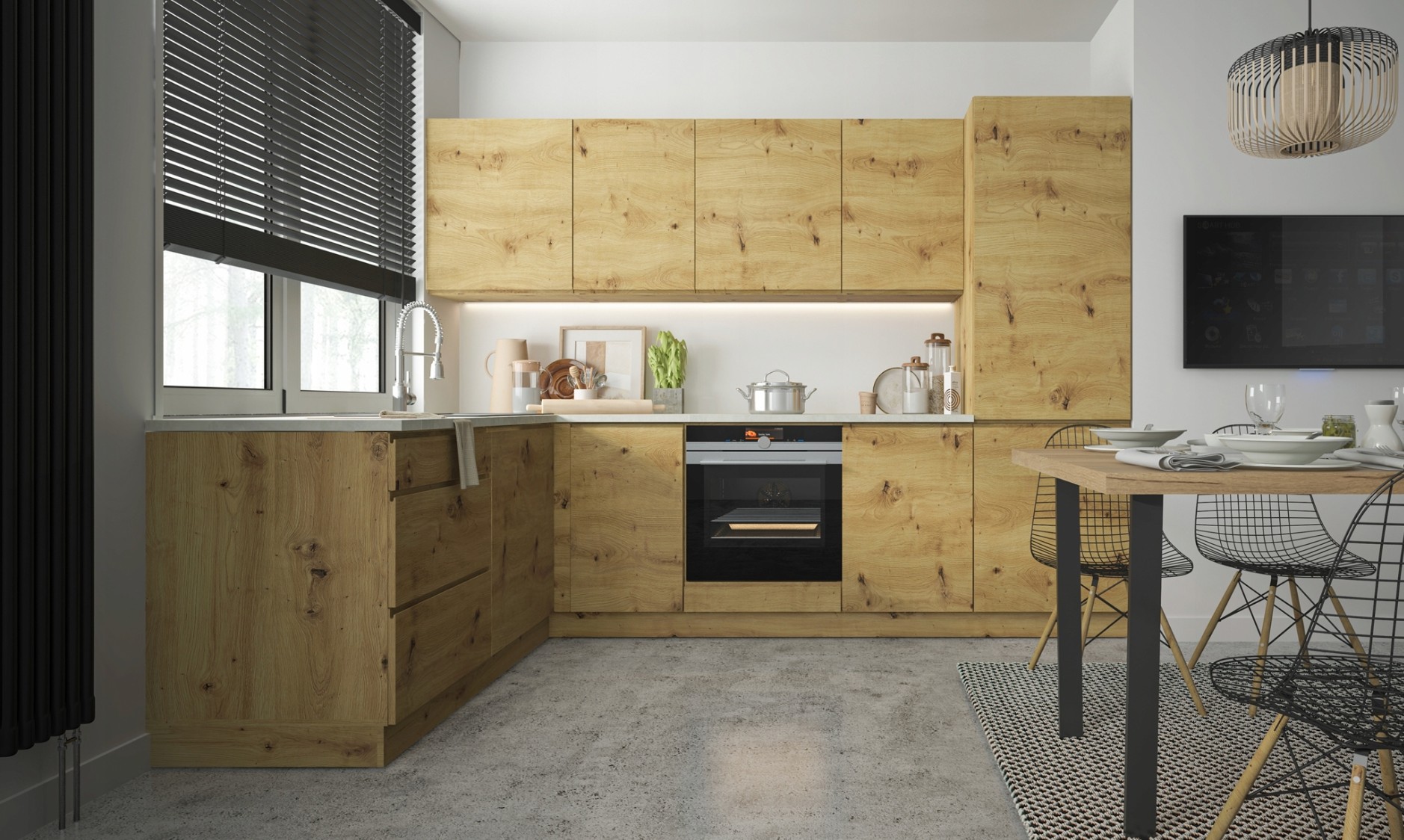 Fiuggi matt frontos elemes konyhabútor