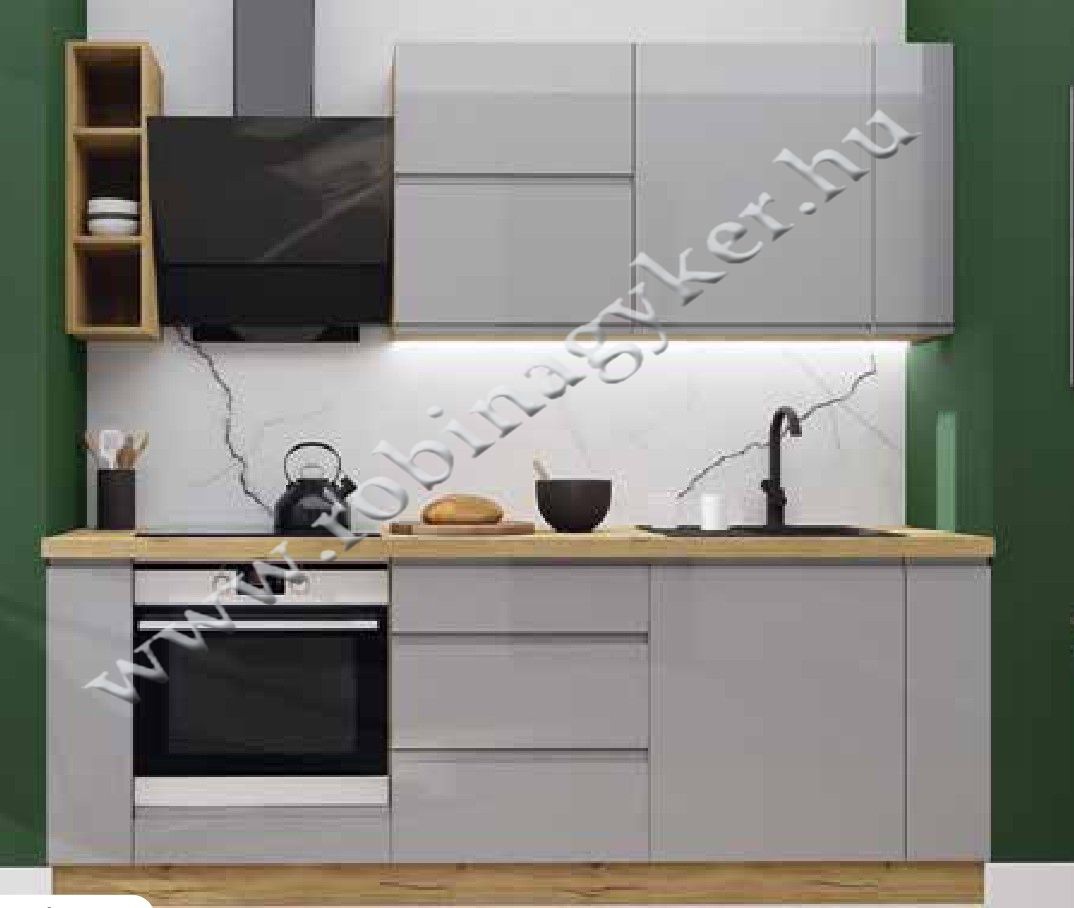 Kampara szdsc magasfényű frontos elemes konyhabútor