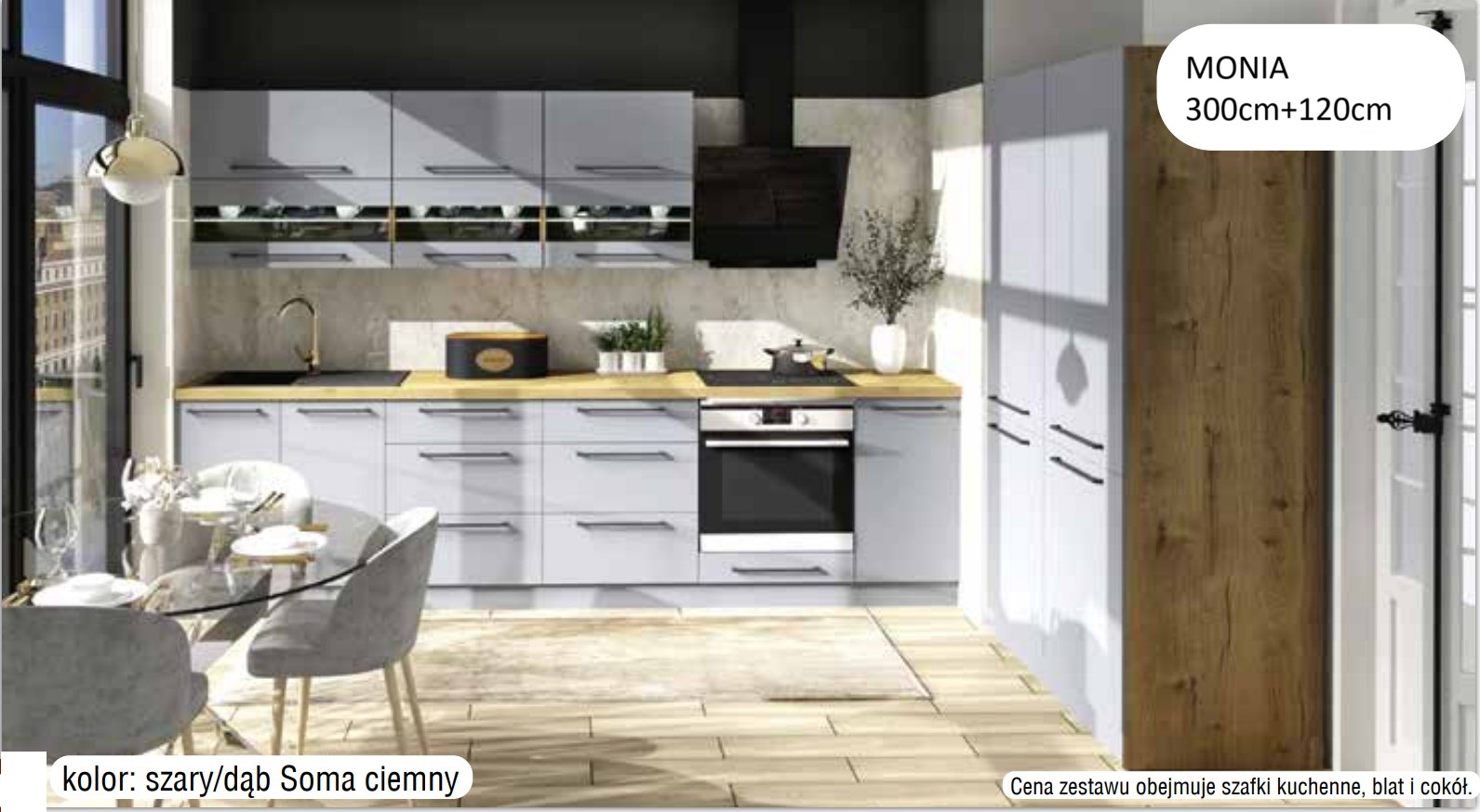 Monia szdsc matt frontos elemes konyhabútor