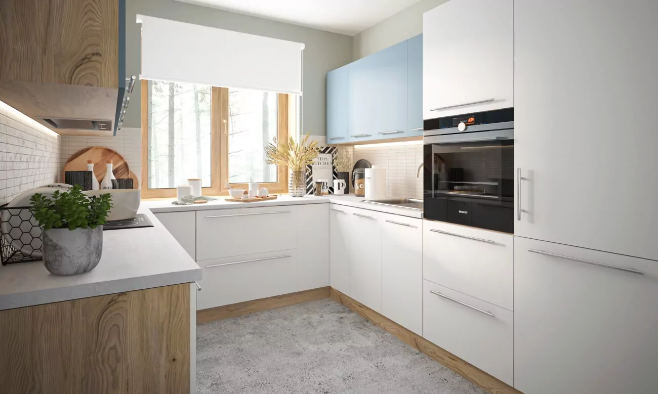 Silver matt frontos elemes konyhabútor