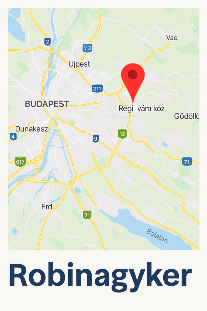 Robinagyker telephely térképen – 1174 Budapest, Régivám köz 8 kapcsolat