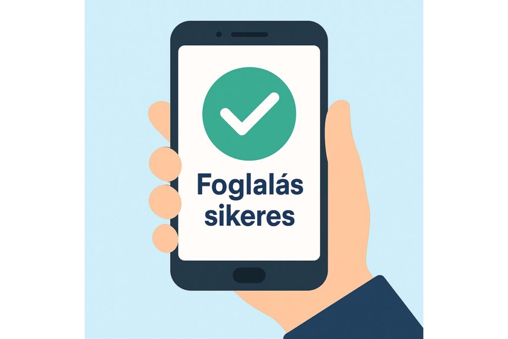 Foglalás sikeres – online időpontfoglalás mobiltelefonon | Robinagyker