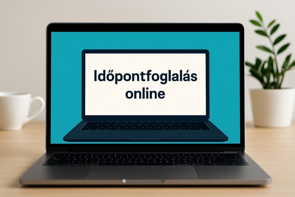 Online időpontfoglalás laptopon – egyszerű ügyintézés | Robinagyker