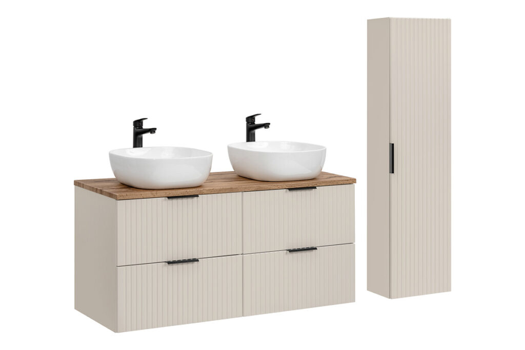 ADEL KASMIR fürdőszoba bútor dupla mosdóval