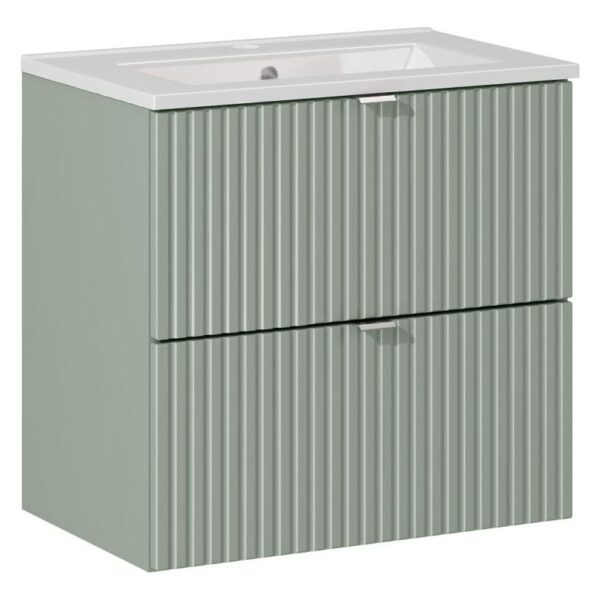 .LINE REED GREEN komplett fürdőszoba bútor szett 60 cm beépített mosdóval Dance