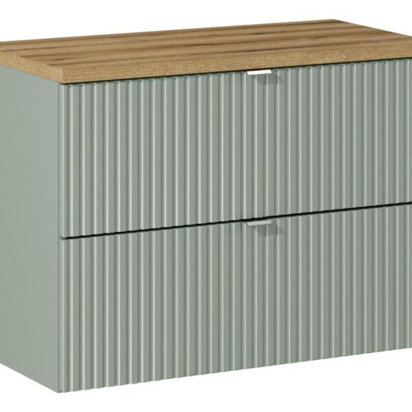 .LINE REED GREEN komplett fürdőszoba bútor szett 80 cm munkalappal