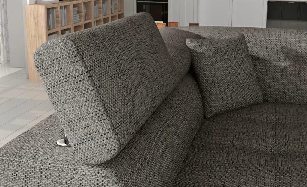 Anton sarokgarnitúra állítható fejtámlával