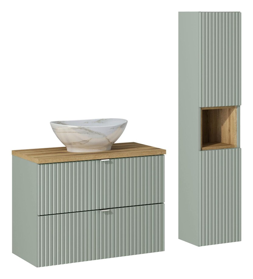 LINE REED GREEN fürdőszoba bútor összeállítás