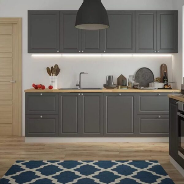 AMARO konyhabútor matt szürke fronttal – modern konyhabútor elemes rendszerrel