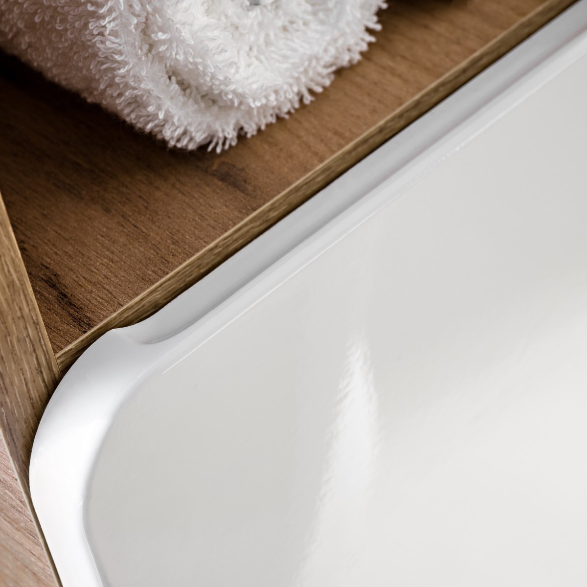 ARUBA fürdőszoba bútor – mosdóperem és fa betét részlet