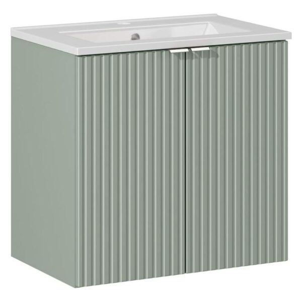 .LINE REED GREEN komplett fürdőszoba bútor szett 60 cm beépített mosdóval Dance