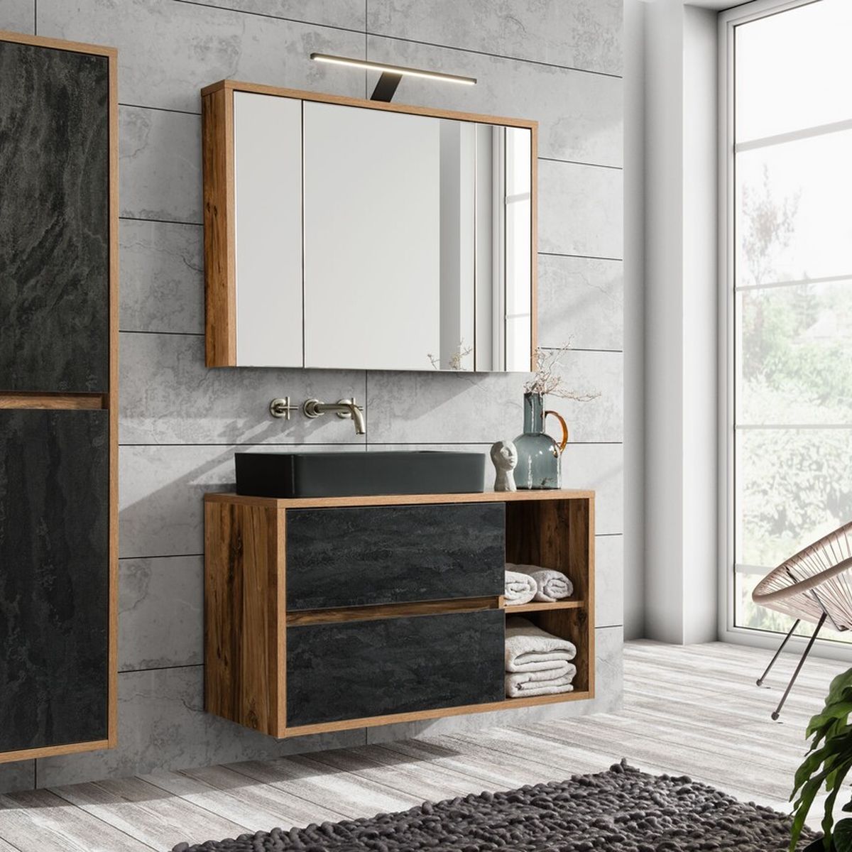 Hampton fürdőszoba bútor – modern enteriőr