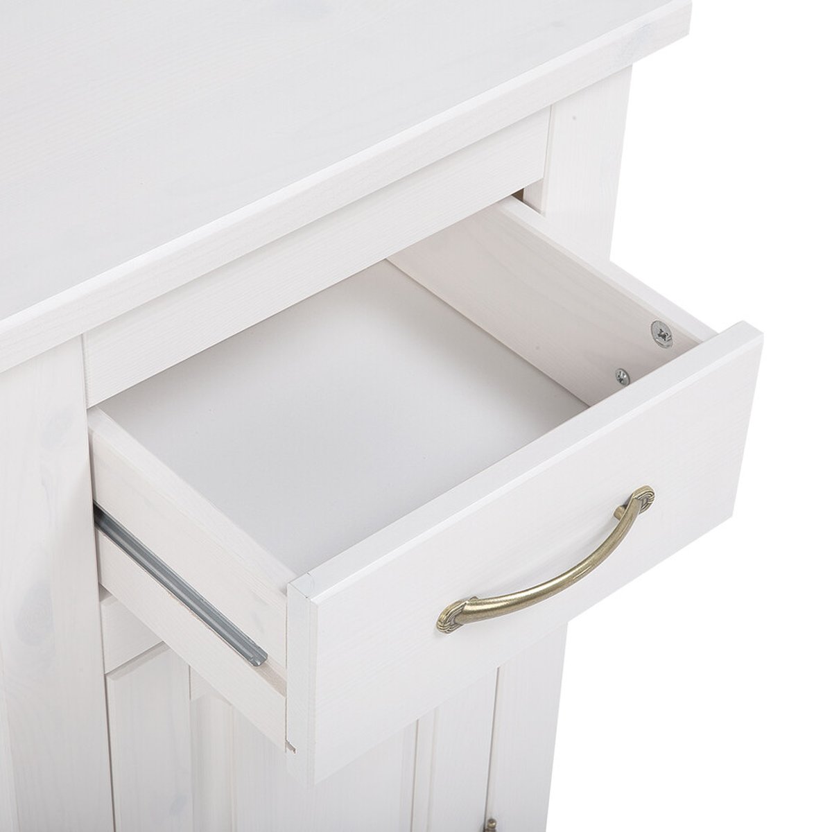 Romantic fürdőszoba fiók nyitva, csillapított sínnel