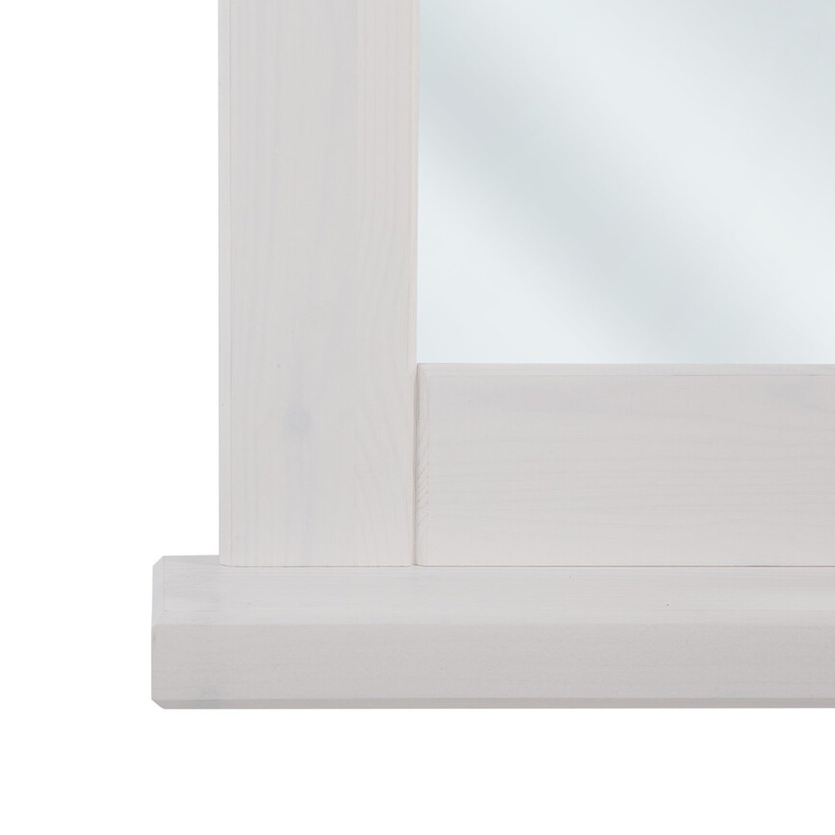 Romantic keretes tükör alsó párkány részlet közelről