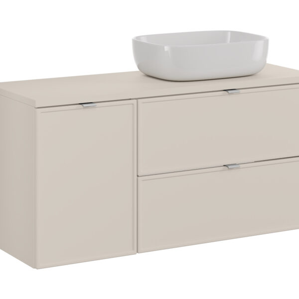 .BELLA KASMIR komplett fürdőszoba bútor szett 120 cm SMILE tálmosdóval – SET-BC B CASHMERE 120CM UN SMILE 50