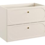 ..DONNA SAND komplett fürdőszoba bútor szett 80 cm mosdóval és magas szekrénnyel