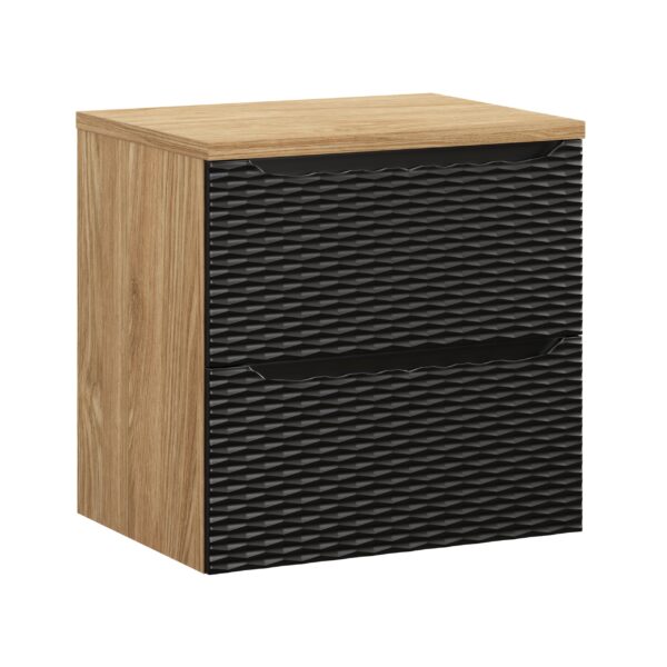 .OCEAN BLACK komplett fürdőszoba bútor szett 60 cm mosdópulttal