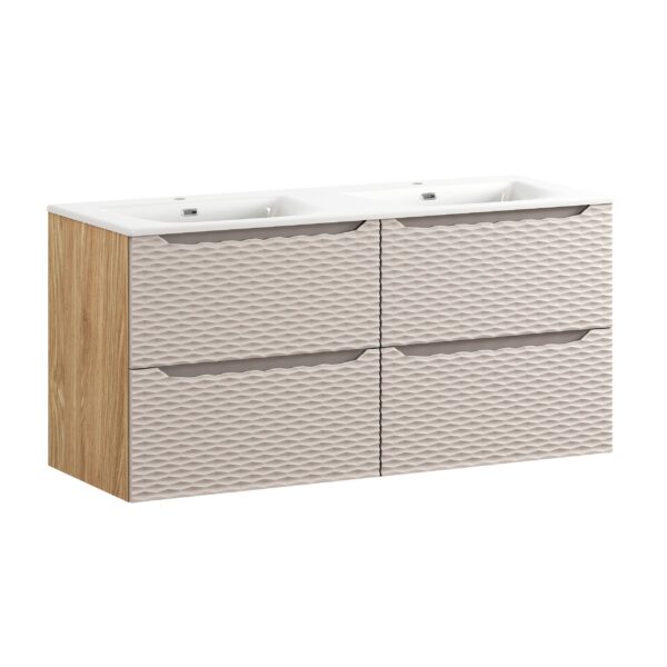 .OCEAN BEIGE komplett fürdőszoba bútor szett 120 cm mosdós szekrénnyel