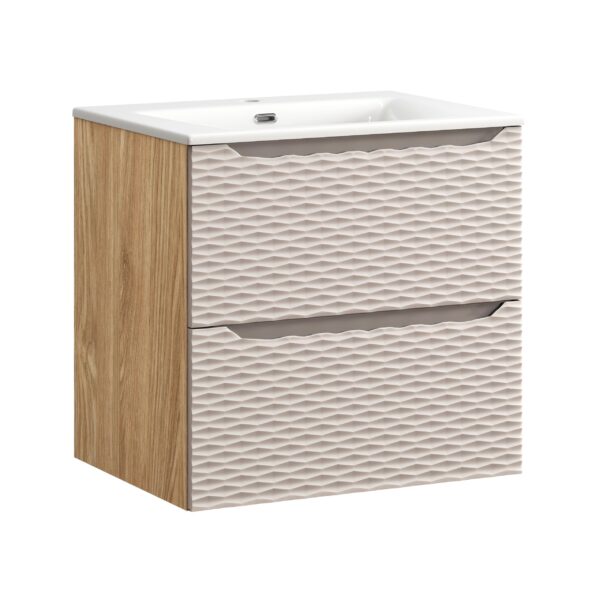 .OCEAN BEIGE komplett fürdőszoba bútor szett 60 cm mosdós szekrénnyel